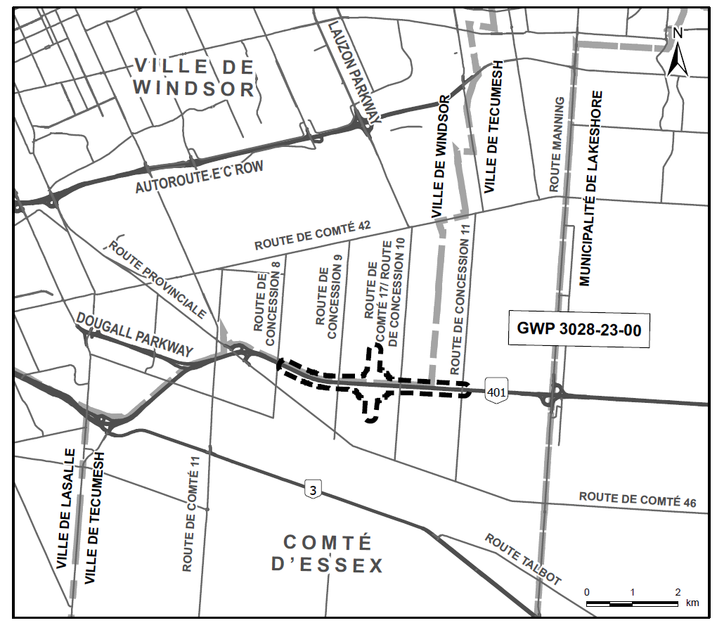Carte de la zone d'étude
